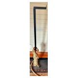 Black Metal Frame & Rope-Wrapped Base