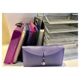 Metal Mesh Desk Organizer Set with Tiered Letter Trays & Drawer & multiple Binders