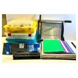 CRAFTS Stackable Storage Boxes with Colored Cardstock, Vinyl Letters & Paper Cutter