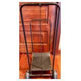 Platform Cart Dolly - Black Metal 2-Wheel Hand Truck
