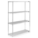 Uline Metro 5 Shelf 72" L x 18" D x 72" H Wire Shelving