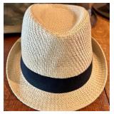 Assorted Straw & Felt Hats - Fedora & Panama Styles