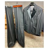 Stafford Formal Wear Black Wool Suit Jacket, Trousers & Accessories
