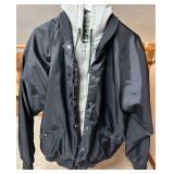 Guide Series GS Nylon Jacket with Hooded Sweatshirt- Black