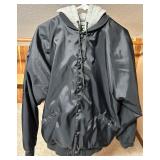 Guide Series GS Nylon Jacket with Hooded Sweatshirt- Black
