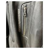 Harley-Davidson Leather Jacket XL - Genuine Leather, Perforated Lining & Zipper Pockets