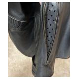 Harley-Davidson Leather Jacket XL - Genuine Leather, Perforated Lining & Zipper Pockets