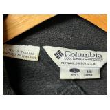 Columbia Fleece Jacket - Black - Full Zip Front - Zippered Pockets