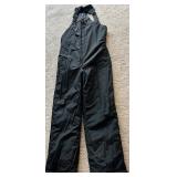 YAMAHA WPL 7073 Quilted Snow Bib Overalls - Black