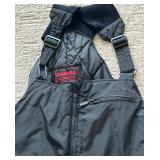 YAMAHA WPL 7073 Quilted Snow Bib Overalls - Black