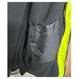 Hi-Visibility Safety Jacket Neon Yellow with Reflective Strips & Chest Pocket