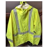 Gravel Gear XL/EG Waterproof Hi-Vis Jacket & Utility Pro Hooded Hi-Vis Jacket (Lot of 2)