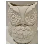 Creatology Owl Paper Towel Stand & 2 White Ceramic Owls - Planter and Piggy Bank