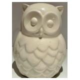Creatology Owl Paper Towel Stand & 2 White Ceramic Owls - Planter and Piggy Bank