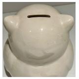 Creatology Owl Paper Towel Stand & 2 White Ceramic Owls - Planter and Piggy Bank