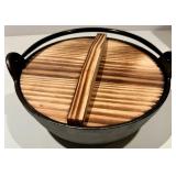 Vintage Wooden Box Set with Lidded Boxes, Glass Bottles & Ceramic Canister