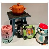 Crofton Penguin Canister & Pumpkin Jar with Lid - Wax Melts & Candle Holder