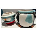 Crofton Penguin Canister & Pumpkin Jar with Lid - Wax Melts & Candle Holder