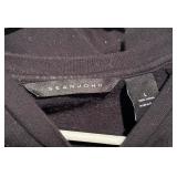 Sean John Black Rhinestone Wolf Head Graphic Sweatshirt