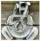 3M Full-Face Respirator Gas Mask Twin Masks with Dual Cartridges