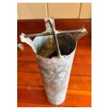 Vintage Palace Blue & White Porcelain Vase on Stand with Divider Insert