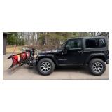 2016 Jeep Wrangler Rubicon 4x4 with Boss RT3 Snowplow - 27,517 Miles INFO LOT - PLEASE READ