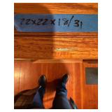 Vintage Mid-Century Leather Office Chair - Brown Upholstery, Metal Frame & 5-Star Base #1