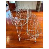 Vintage Wire Plant Stand with 2-Tiers