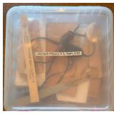 Full-Hide Leather 33.5 x 26 in & Leather Craft Tools Kit with Templates