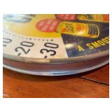 Casite Round Advertising Thermometer - 12-Inch Diameter Vintage Sign
