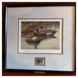 Rob Leslie Ducks Unlimited 1997 Limited Edition Framed Print (373/5000)