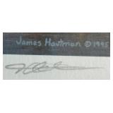 James Hautman Framed Print 16 x 15 in Mallards with Migratory Bird Stamp