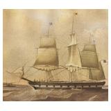William Penn Packet Ship Print - Framed Maritime Artwork