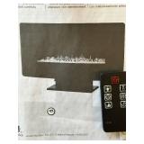 Muskoka 310 42C-10 Electric Fireplace - Wall Mount, Remote Included, 42x18 in