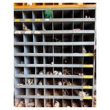 Two Cabinets - Industrial Parts Organizer with Grid Compartments