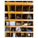 Two Cabinets - Industrial Parts Organizer with Grid Compartments