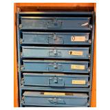 Lawson Products Blue Metal Tool Cabinet with Drawers