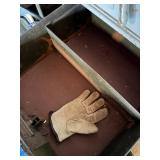 Vintage 5-Drawer Steel Storage Cabinet with Top Compartments