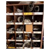 Vintage Hardware Assortment in Multi-Compartment Organizer