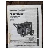 Craftsman 580.327181 Portable Generator