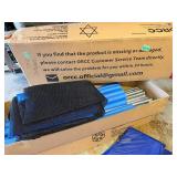 ORCC Trampoline Frame Kit & Blue Padding Set for Outdoor Backyard Use