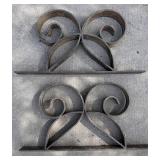 Wrought Iron Scrolls & Decorative Scrollwork (Lot of 2)