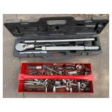 Torque Wrench Set & Socket Kit in Red Case