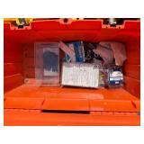 Assorted Drill Bits & Electrical Hardware Tool Boxes