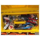 Assorted Drill Bits & Electrical Hardware Tool Boxes