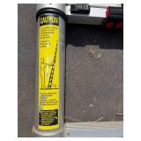 Telescoping Aluminum Ladder - Multi-Section with Safety Labels and Straps