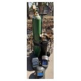 Oxy-Acetylene Welding Gas Cylinders with Regulators & Hoses and Welding Masks