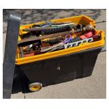 Rolling Tool Box With Assorted Hand Tools