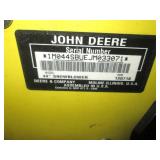John Deere X330 Lawn Tractor with 44in Snowblower Attachment