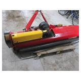 Rotary Mower Deck - Model MOWER for Tractor, PTO Driven, Red/Yellow